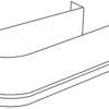 Gebogener Siphonausschnitt, aus Kunststoff, Oberfläche: anthrazitgrau, 3044423. Siphonschutz für Waschtischunterschrank, Küchenschrank, Badschrank, Siphon, Ablauf und vieles mehr, von EMUCA – Bild 4