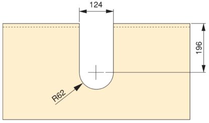 Gebogener Siphonausschnitt, aus Kunststoff, Oberfläche: anthrazitgrau, 3044423. Siphonschutz für Waschtischunterschrank, Küchenschrank, Badschrank, Siphon, Ablauf und vieles mehr, von EMUCA – Bild 3