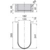 Gebogener Siphonausschnitt, aus Kunststoff, Oberfläche: anthrazitgrau, 3044423. Siphonschutz für Waschtischunterschrank, Küchenschrank, Badschrank, Siphon, Ablauf und vieles mehr, von EMUCA – Bild 2