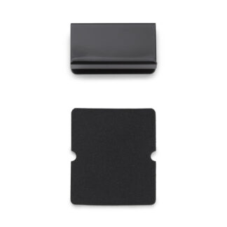 Gegenplatte für Glasstärke 5 mm (13/64″), mit Grifffunktion, Oberfläche: schwarz, 40 mm (1-37/64″), K-150B. Gegenstück für Glasschranktür, Magnetschnäpper und vieles mehr, von Sugatsune / LAMP® (Japan)