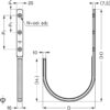 Hochwertiger großer Universalhaken, aus rostfreiem Edelstahl, Oberfläche: matt und poliert, 112 mm (4,5″), XL-CUF110TT. Schwerlasthaken aus V2A für Schiffbau, Außenbereich und viel mehr, von Sugatsune / LAMP® (Japan) – Bild 3