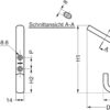 Hochwertiger großer Wanddoppelhaken mit zwei Endhaken, mit Abstand, aus rostfreiem Edelstahl, Oberfläche: glänzend poliert, 138,5 mm (5,5″), JF1B90M. Schwerlastdoppelhaken aus V2A für Schiffbau, Außenbereich und viel mehr, von Sugatsune / LAMP® (Japan) – Bild 2