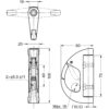 Hochwertiger Haken mit Sicherungsklappe aus Edelstahl SUS316, 100 mm (4″), EN-R100F. Seilhaken mit Sicherheitssperre aus V4A für Schiffbau, Außenbereich, feuchte Umgebung, raue Umgebung, Hundeleine und viel mehr, von Sugatsune / LAMP® (Japan) – Bild 3