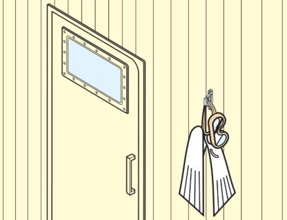 Hochwertiger Haken mit Sicherungsklappe aus Edelstahl SUS316, EN-K120. Seilhaken mit Sicherheitssperre aus V4A für Schiffbau, Außenbereich, feuchte Umgebung, raue Umgebung und viel mehr, von Sugatsune / LAMP® (Japan) – Bild 5