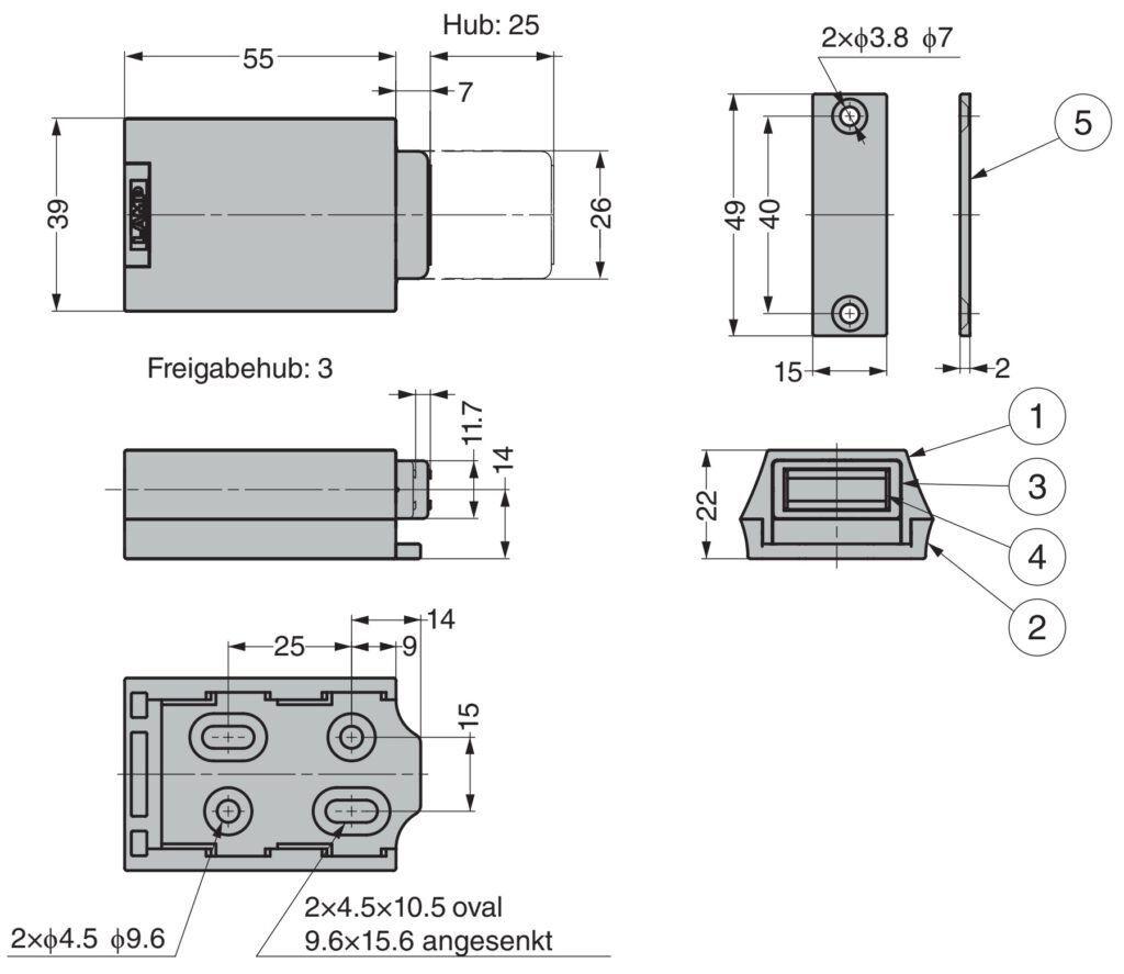 Schwerlast Druckschn Pper Magnetisch Push To Open F R Extra Schwere