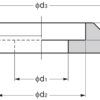2 Stück hochwertige Edelstahlmontagehalterung aus SUS304 (V2A) für Edelstahlgriffe mit rundem Profil und Durchmesser Φ9 mm (23/64″) H-42-Z-9. Edelstahlunterlegscheibe H-42-Z-9 aus SUS304 (V2A) für Yacht, Edelstahlküche, von Sugatsune / LAMP® (Japan) – Bild 2