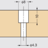 Hochwertige rechteckige Griffmuschel aus massiver Zinklegierung, Oberfläche: verchromt, 164 mm (6,5″) SD-160CR. Möbelgriff SD-160CR für Schubkasten, Schrank, Büromöbel, Schlafzimmermöbel, Küchenmöbel, von Sugatsune / LAMP® (Japan) – Bild 4