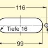 Hochwertige rechteckige Griffmuschel aus massiver Zinklegierung, Oberfläche: Weißbronze, satiniert matt, 130 mm (5,2″) UTZ-130WB. Möbelgriff UTZ-130WB für Schubkasten, Schrank, Büromöbel, Schlafzimmermöbel, Küchenmöbel, von Sugatsune / LAMP® (Japan) – Bild 5