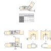 2 Stück Klappenscharnier Ankor GT-B, abnehmbar, aus Zinklegierung mit Abdeckkappen, Oberfläche: grau 1010821. Barfachscharnier aus Zinklegierung für Holzklappen, Möbelklappen, Holzdeckel, Barfach und viel mehr, von EMUCA – Bild 3