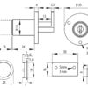 Hochwertiges Klappenschloss, aus Zamak, Ausführung: mit Generalschlüsselsystem J11, 14.03.004-1. Einlass-Klappenschloss für Klappen, Schiebetüren, Schränke und viel mehr, von SISO Denmark – Bild 4