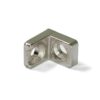 10 Stück kleine stabile Winkelverbinder aus massiver Zinklegierung, Oberfläche: vernickelt, 20 mm (0,8″) 8072507. Montagewinkel E.FB.20 für Regalboden, Bücherregal, Tisch, Schrank, von EMUCA – Bild 2