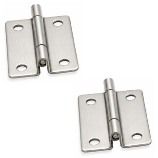 2 Stück kompaktes gekröpftes Scharnier, TH-25SUS, Höhe: 35 mm, von TOCHIGIYA, Tragkraft: 4,5 kg (10 lbs). Produktbild