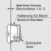 Lange Einlassgriffmuschel zum Ablängen aus Aluminiumlegierung, Oberfläche: eloxiert, 600 mm (23,7″) XLA-HHA600. Einlassgriff XLA-HHA600 für Holzschränke, Metallschränke, Elektrogeräte, Industriemaschinen, von Sugatsune / LAMP® (Japan) – Bild 4