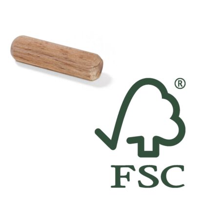 10 Stück Langholzdübel aus Buchenholz, Oberfläche: geriffelt, 30 mm (1,2″) 9091978. Holzdübel 9091978 für Holzpaneele, Holzverbindung, Möbelbau, Regalbau, von EMUCA – Bild 4