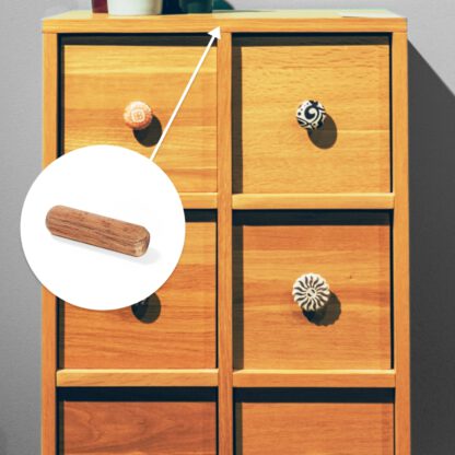 10 Stück Langholzdübel aus Buchenholz, Oberfläche: geriffelt, 40 mm (1,6″) 9094878. Holzdübel 9094878 für Holzpaneele, Holzverbindung, Möbelbau, Regalbau, von EMUCA – Bild 6