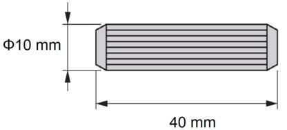 10 Stück Langholzdübel aus Buchenholz, Oberfläche: geriffelt, 40 mm (1,6″) 9094878. Holzdübel 9094878 für Holzpaneele, Holzverbindung, Möbelbau, Regalbau, von EMUCA – Bild 5