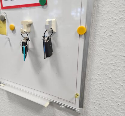 Extra starker Magnethaken, Tragkraft: 2 kg, Oberfläche: Elfenbein, 43,5 mm (1,8″), MJ-45I. Schlüsselhaken für Kühlschrank, Magnettafel, Schlüsselwand, Spind, Metallschrank, Metallwand und viel mehr, von Sugatsune / LAMP® (Japan) – Bild 3