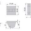 2 Stück Magnetschloss unsichtbares Sicherheitsschloss Kindersicherung für Schranktüren und Schubladen (2 Schlösser + 1 Magnetschlüssel) 8932920. Magnetschloss REVALOC aus Metall und Plastik, weiß, für Büromöbel, Arztpraxismöbel, Wartungstüren, von EMUCA – Bild 2