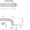 Hochwertiger massiver Edelstahlmöbelgriff aus SUS304 (V2A), 158 mm (6,3″) XL-CUY160TT. Edelstahltürgriff XL-CUY160TT aus SUS304 (V2A) für Boot, Yacht, Kreuzfahrtschiff, Edelstahlküche, Luxushotel, Strandhotel, von Sugatsune / LAMP® (Japan) – Bild 2