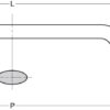 Hochwertiger massiver Möbelgriff aus Messing, glänzend poliert, 102,2 mm (4,1″) DLB-96PB. Schrankgriff DLB-96PB aus Messing für Küchenschrank, Wohnzimmerschrank, Schlafzimmermöbel, Büromöbel, von Sugatsune / LAMP® (Japan) – Bild 2