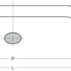 Hochwertiger massiver Möbelgriff aus robuster Aluminiumlegierung, weiß, 78 mm (3,1″) KK-H80WT. Griff KK-H80WT für Küchenschrank, Wohnzimmerschrank, Büromöbel, Schlafzimmermöbel, von Sugatsune / LAMP® (Japan) – Bild 2