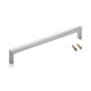 Hochwertiger massiver Möbelgriff aus Zinklegierung (ZDC) und Aluminiumlegierung, verchromt, satiniert matt, 269 mm (10,6″) XLA-HA256. Schrankgriff XLA-HA256 aus Zinklegierung (ZDC) und Aluminiumlegierung für Möbel, von Sugatsune / LAMP® (Japan)