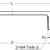 Hochwertiger massiver Möbelgriff aus Zinklegierung (ZDC), verchromt, satiniert matt, 112 mm (4,5″) 936-100-DC. Schrankgriff 936-100-DC aus Zinklegierung (ZDC) für Küchenschrank, Wohnzimmerschrank, Schlafzimmermöbel, von Sugatsune / LAMP® (Japan) – Bild 2