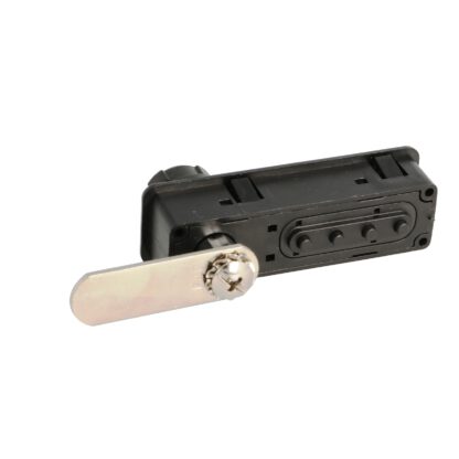 Möbel-Zahlenschloss aus Metall und Plastik mit Grifffunktion, LINKS, 77 mm (3,1″) 14.08.241. Stabiler Möbel-Zahlenschloss aus Metall und Plastik, schwarz matt, für Holzschrank, Stahlschrank, Schubkasten, Schließfach, von SISO Denmark – Bild 7