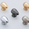 Hochwertiger Möbelknopfgriff aus Messing, Oberfläche: glänzend poliert, 28,5 mm (1,2″) B046-30PB. Griffknopf aus Messing für Schublade, Möbeltür, Küchenschrank, Büroschrank und viel mehr, von Sugatsune / LAMP® (Japan) – Bild 3