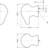 Hochwertiger Möbelknopfgriff aus Messing, Oberfläche: glänzend poliert, 28,5 mm (1,2″) B046-30PB. Griffknopf aus Messing für Schublade, Möbeltür, Küchenschrank, Büroschrank und viel mehr, von Sugatsune / LAMP® (Japan) – Bild 2