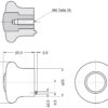 Hochwertiger Möbelknopfgriff aus Zinklegierung, Oberfläche: goldfarbig, satiniert matt und glänzend poliert, 34 mm (1,4″) KM130SG/SG. Griffknopf aus Zinklegierung für Schublade, Möbeltür, Küchenschrank und viel mehr, von Sugatsune / LAMP® (Japan) – Bild 2