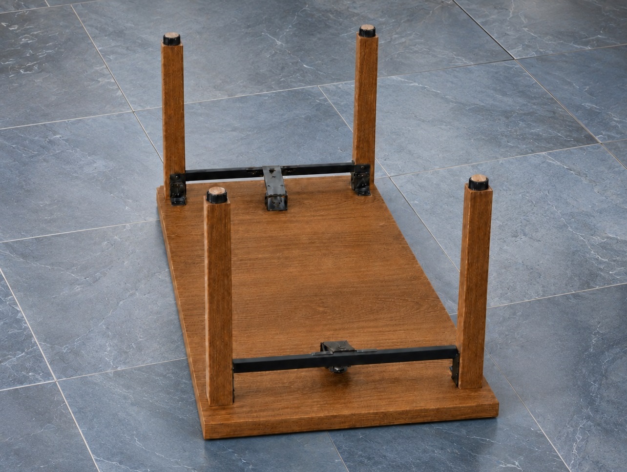 4 Stück robuster Möbelversteller, Tragkraft: 600 kg (1323 lbs), Oberfläche: schwarz, ⌀25 mm (63/64″), Ausführung: mit Filzauflage, B573-25-BK. Verstellfuß für Möbel, Tisch, Schrank, Tischbeine und vieles mehr, von Kojima (Japan) – Bild 5