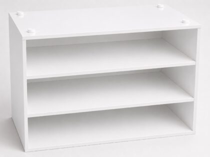 Robuster Möbelversteller, B571-40-WH, Durchmesser: ⌀40 mm, von Kojima, Tragkraft: 800 kg (1764 lbs), weiß, Ausführung: Standard. Anwendungsbeispiel am Schrank