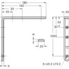 2 Stück korrosionsbeständiger robuster Montagewinkel, aus massivem rostfreiem Edelstahl, Tragkraft: 28 kg, Oberfläche: satiniert matt, 180 mm (7,1″), XL-SA01-180S. Regalwinkel für Regalboden und viel mehr, von Sugatsune / LAMP® (Japan) – Bild 2