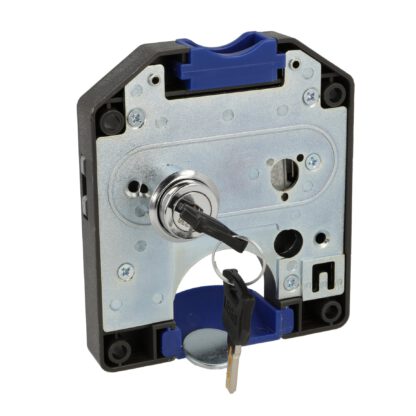 Münzpfandschloss mit CHF 1.- Einwurf, inkl. 2 Schlüsseln, Oberfläche: dunkelgrau, 110 mm (4,4″), Ausführung: linksschließend, 14.60.249-C. Spindschloss für Spind, Umkleidespind, Schulspind, Umkleideschrank und viel mehr, von SISO Denmark – Bild 3