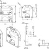 Münzpfandschloss mit CHF 1.- Einwurf, inkl. 2 Schlüsseln, Oberfläche: dunkelgrau, 110 mm (4,4″), Ausführung: linksschließend, 14.60.249-C. Spindschloss für Spind, Umkleidespind, Schulspind, Umkleideschrank und viel mehr, von SISO Denmark – Bild 6