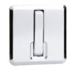 Hochwertiger quadratischer Federklapphaken zum Einlassen, Oberfläche: verchromt, 64 mm (2,6″), NF-K64-CR. Quadratischer Klapphaken mit Schließautomatik, für Tinyhouse, Wohnmobil, Yacht und viel mehr, von Sugatsune / LAMP® (Japan) – Bild 7