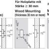 Hochwertiger quadratischer Federklapphaken zum Einlassen, Oberfläche: verchromt, satiniert matt, 52 mm (2,1″), NF-K52-SCR. Quadratischer Klapphaken mit Schließautomatik, für Tinyhouse, Wohnmobil, Yacht und viel mehr, von Sugatsune / LAMP® (Japan) – Bild 6