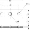 4 Stück rechteckige Anschraubplatte mit M8 Gewinde, Befestigungsplatte, aus massiver Zinklegierung, 60 mm (2,4″), AD-561. Montageplatte, für Möbelfüße, Möbelrollen, Maschinenfüße, Schrankbeine, Sofafüße und viel mehr, von Sugatsune / LAMP® (Japan) – Bild 2