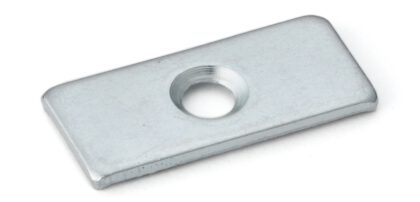 Rechteckige Magnet-Gegenplatte mit Senkbohrung, SP0207, Größe: 26 mm, von Sugatsune, Zinkchromat