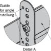 Hochwertige rechteckige Müllklappe für schräge (45° - 85°) Montage, mit Soft-Close, aus rostfreiem Edelstahl, 234 mm (9,3″), AZ-GD232-HL. Edelstahlmüllklappe, für Gastronomie, Ladenbau, Profiküche und viel mehr, von Sugatsune / LAMP® (Japan) – Bild 7