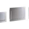 Hochwertige rechteckige Müllklappe für die senkrechte Montage, mit Soft-Close, aus rostfreiem Edelstahl, Oberfläche: schwarz, 234 mm (9,3″), AZ-GD230-BL. Edelstahlmüllklappe, für Gastronomie und viel mehr, von Sugatsune / LAMP® (Japan) – Bild 5