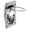 Ringförmiger Edelstahl-Klappgriff SUS304, 75 mm (3″) 980643. Ringförmiger Edelstahl-Klappgriff aus rostfreiem Edelstahl V2A, glänzend poliert, gefedert, für Revisionsklappe, Revisionstür, feuchte Umgebung, Schiff, Caravan von Sugatsune / LAMP® (Japan) – Bild 5