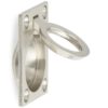 Ringförmiger Klappgriff aus Messing, Oberfläche: Weißbronze, satiniert matt, 30,5 mm (1,3″) 587B-40WB. Ringgriff 587B-40WB für Wohnmobil, Boot, Revisionsklappe, Revisionstür, von Sugatsune / LAMP® (Japan) – Bild 5