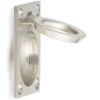 Ringförmiger Klappgriff aus Messing, Oberfläche: Weißbronze, satiniert matt, 38 mm (1,5″) 587B-50WB. Ringgriff 587B-50WB für Wohnmobil, Boot, Revisionsklappe, Revisionstür, von Sugatsune / LAMP® (Japan) – Bild 5