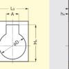 Ringförmiger Klappgriff aus Messing, Oberfläche: Weißbronze, satiniert matt, 38 mm (1,5″) 587B-50WB. Ringgriff 587B-50WB für Wohnmobil, Boot, Revisionsklappe, Revisionstür, von Sugatsune / LAMP® (Japan) – Bild 4