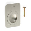 Ringförmiger Klappgriff aus Messing, Oberfläche: Weißbronze, satiniert matt, 47,5 mm (1,9″) 587-60WB. Ringgriff 587-60WB für Wohnmobil, Boot, Revisionsklappe, Revisionstür, von Sugatsune / LAMP® (Japan)