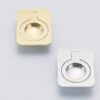 Ringförmiger Klappgriff aus Messing, Oberfläche: Weißbronze, satiniert matt, 47,5 mm (1,9″) 587-60WB. Ringgriff 587-60WB für Wohnmobil, Boot, Revisionsklappe, Revisionstür, von Sugatsune / LAMP® (Japan) – Bild 2