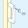 2 Stück robuste Abdeckkappe aus Kunststoff PBT, weiß, 22,2 mm (0,9″) KMHC-WT. Abdeckung KMHC-WT für Industriegriff, Gerätegriff, von Sugatsune / LAMP® (Japan) – Bild 3