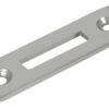 6 Stück robustes Aufschraub-Schließblech, aus Stahl, Oberfläche: vernickelt, 50 mm (1-31/32″), 14.01.510-1. Aufschraub-Gegenplatte für Rollladenschloss, Schiebetürenschloss, Möbelschloss und viel mehr, von SISO Denmark – Bild 3